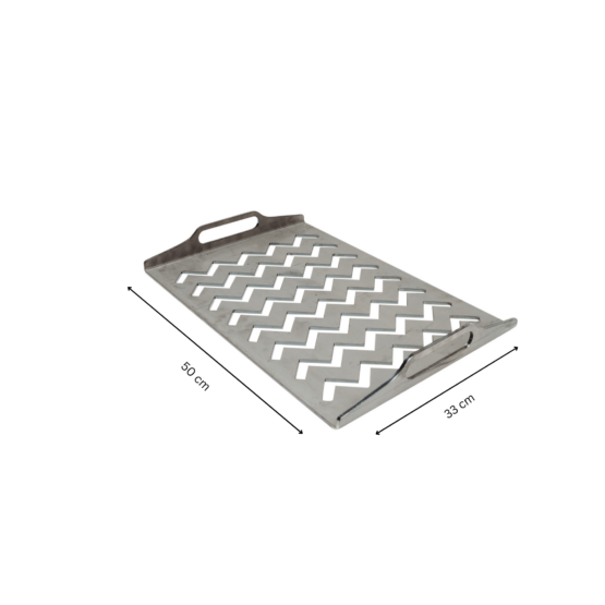 GrillSymbol grillrest ZigZag Solid, 50x33 cm