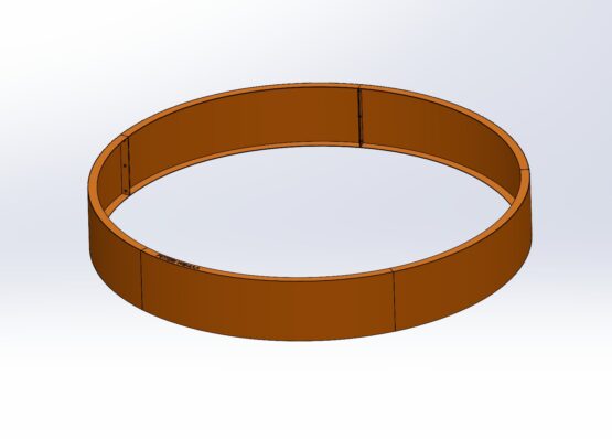 Petteri Wiimaa Corten lillepott-lõkkealuse raam, H30 cm, ø 200 cm