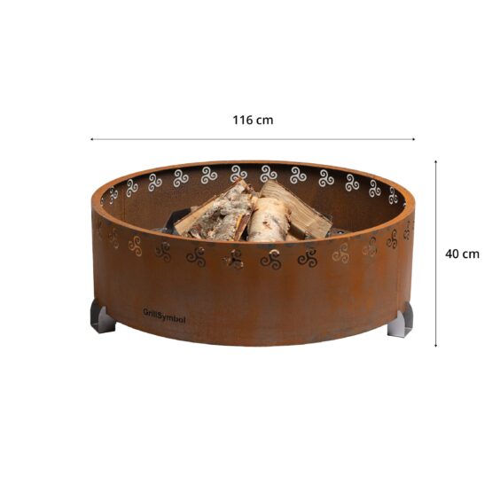 GrillSymbol lõkkealus Legend-XL ø 116 cm