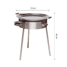GrillSymbol gaasipõletiga grillpann PRO-720 inox
