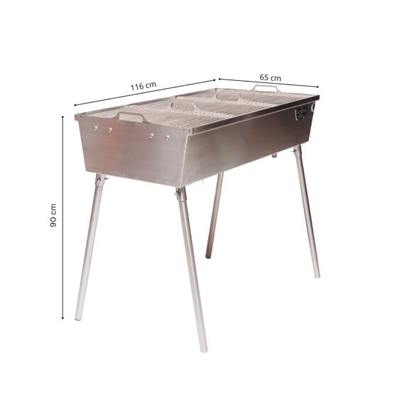 GrillSymbol söegrill Naked Chef XXL Silver
