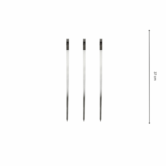 GrillSymbol šašlõkivardad 37 cm x 3 tk