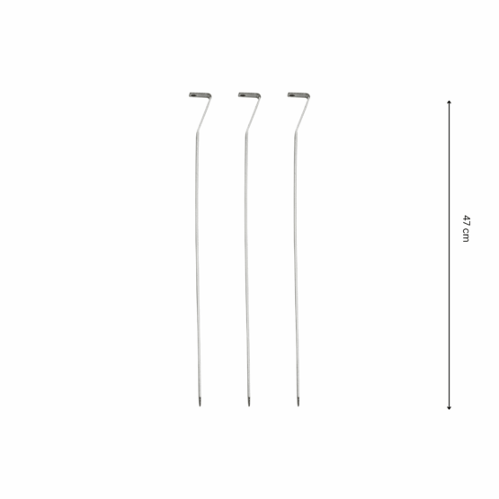 GrillSymbol šašlõkivardad 47 cm x 3 tk