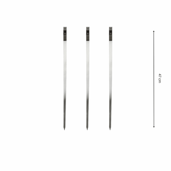 GrillSymbol šašlõkivardad 47 cm x 3 tk