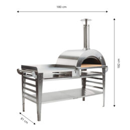 GrillSymbol pizzaahi koos suure aluslauaga Pizzo-XL-set-inox GrillSymbol pizzaahi koos suure aluslauaga Pizzo-XL-set-inox