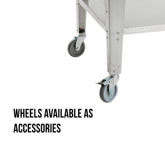 GrillSymbol Wood Fired Pizza Oven with Stand and Side Table Pizzo-XL-Set-inox GrillSymbol Wood Fired Pizza Oven with Stand and Side Table Pizzo-XL-Set-inox