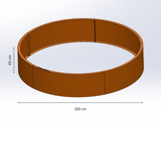 Petteri Wiimaa multifunktsionaalne tugisein peenrale või lõkkealusele H40 cm, ø 200 cm Petteri Wiimaa multifunktsionaalne tugisein peenrale või lõkkealusele H40 cm, ø 200 cm