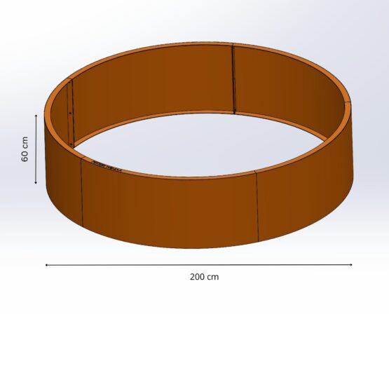 Petteri Wiimaa multifunktsionaalne tugisein peenrale või lõkkealusele, H60 cm, ø 200 cm Petteri Wiimaa multifunktsionaalne tugisein peenrale või lõkkealusele, H60 cm, ø 200 cm