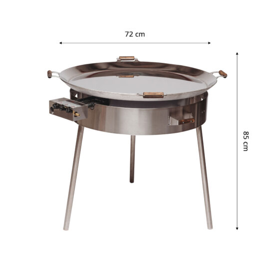 OUTLET GrillSymbol gaasipõletiga grillpann PRO-960 inox