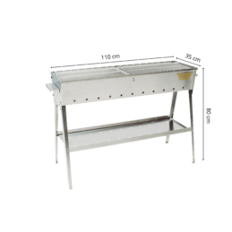 GrillSymbol söegrill Naked Chef XL Silver